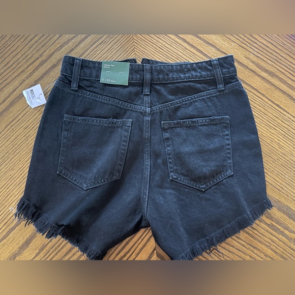 Wild fable denim shorts from target (3 pairs)(purple,black,blue) in size 0/25 - Picture 3 of 6